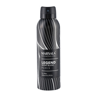 اسپری بدن مردانه مارسالا مدل Legend Mont Blanc حجم 200 میلی لیتر