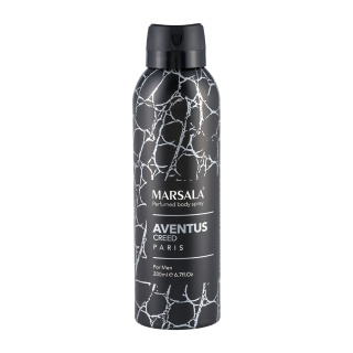 اسپری بدن مردانه مدل Aventus Creed حجم 200 میلی لیتر مارسالا