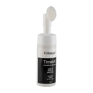 فوم شستشو مدل Timevit مناسب انواع پوست حجم 150 میلی لیتر ویتالیر