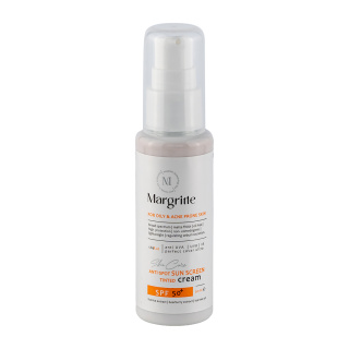 کرم ضد آفتاب رنگی مارگریت با SPF50 مناسب پوست چرب حجم 50 میلی لیتر
