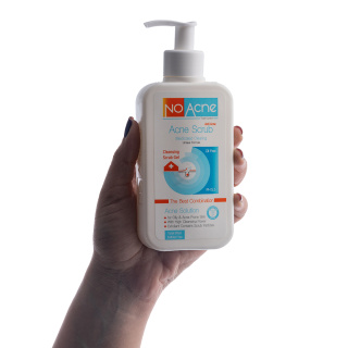 ژل اسکراب لایه بردار مدل Acne Solution مناسب پوست چرب و جوش دار حجم 235 میلی لیتر نو آکنه - 03