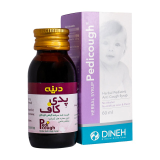 شربت سرفه گیاهی اطفال پدی کاف حجم 60 میلی لیتر دینه - 01