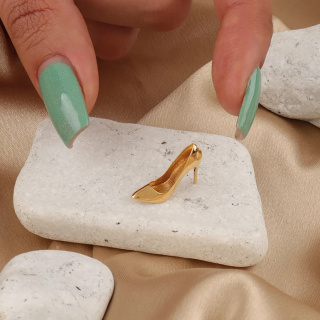آویز گردنبند طلا 18 عیار زنانه طرح کفش کد MM2288 - 01