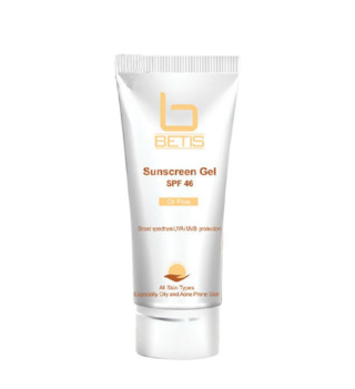 ژل ضد آفتاب بی رنگ بیتس با SPF46 مناسب انواع پوست حجم 45 میلی لیتر