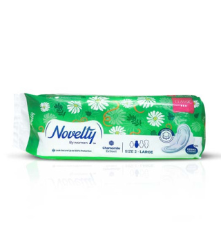 نوار بهداشتی پنبه ای ضخیم CLASSIC سایز 2 بزرگ مناسب روز 10عددی ناولتی