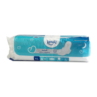 نوار بهداشتی بالدار ضخیم همیشه خشک سایز XL بسته 10 عددی پنبه ریز - 01