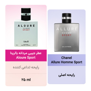 عطر جیبی مردانه مدل Aloure Sport حجم 25 میلی لیتر بالرینا - 03