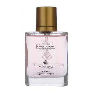 عطر جیبی زنانه وودی سنس مدل Lalique Lamour حجم 30 میلی لیتر