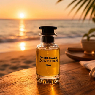 عطر جیبی مدل Louis Vuitton On The Beach حجم 25 میلی لیتر پینک ویژوال - 02