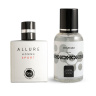 عطر جیبی مردانه مدل Allure Homme Sport النترا تاینی به همراه بادی اسپلش مردانه مدل Molecule النترا