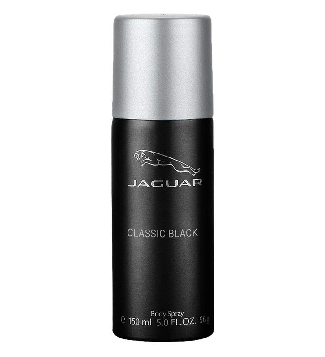 اسپری دئودورانت مردانه مدل Classic Black حجم 150 میل جگوار نمای ۲