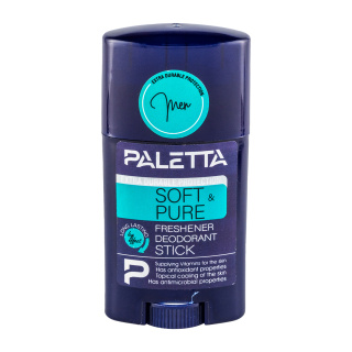 استیک صابونی مردانه مدل Soft And Pure وزن 40 گرم پالتا