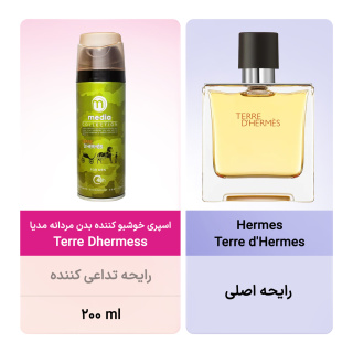 اسپری خوشبو کننده بدن مردانه مدیا مدل Terre Dhermess حجم 200 میلی لیتر - 03