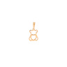 آویز طلا 18 عیار مدل تدی و قلب الی گلد گالری