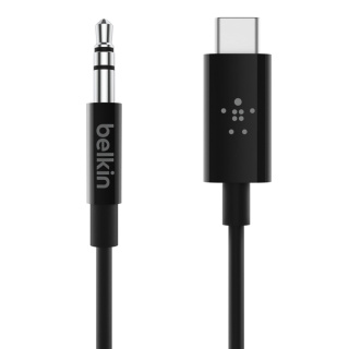 کابل تبدیل USB-C به AUX 3.5 میلی متری بلکین مدل F7U079bt03-BLK