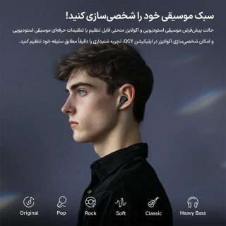 هدفون بلوتوثی کیو سی وای مدل MeloBuds Neo - 05