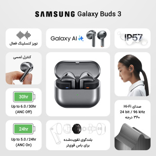 هدفون بلوتوثی سامسونگ مدل Galaxy Buds3 - 04