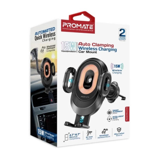 شارژر بی سیم و هولدر گوشی مدل POWERMOUNT-2 پرومیت - 01