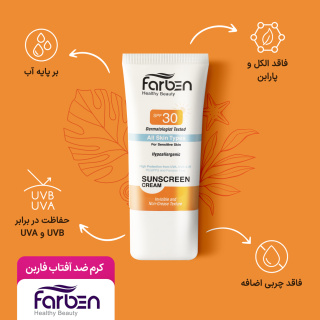 ژل ضد آفتاب با SPF46 مناسب پوست چرب و جوش دار حجم 50 میلی لیتر فاربن - 04