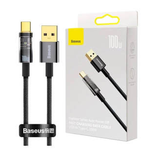 کابل شارژ سریع USB A به USB C بیسوس مدل Explorer Series 100W طول 1 متر - 03