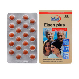 پک 6 عددی قرص آهن مدل Eisen Plus بسته 60 عددی یوروویتال - 02