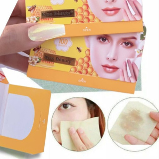کاغذ جذب کننده چربی صورت حاوی عسل بسته 100 عددی کیس بیوتی - 03