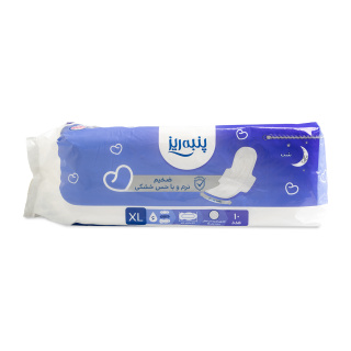 نوار بهداشتی بالدار ضخیم سایز XL بسته 10 عددی پنبه ریز - 01