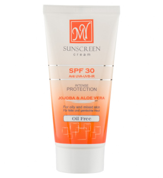 کرم ضد آفتاب بی رنگ با SPF30 مناسب پوست چرب و مختلط حجم 50 میلی لیتر مای