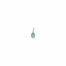 آویز طلا 18 عیار مدل اشک فیروزه الی گلد گالری