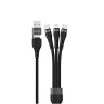 کابل شارژ فست 3 به 2 مدل BRAIDED GN3IN2FCCL گرین لاین