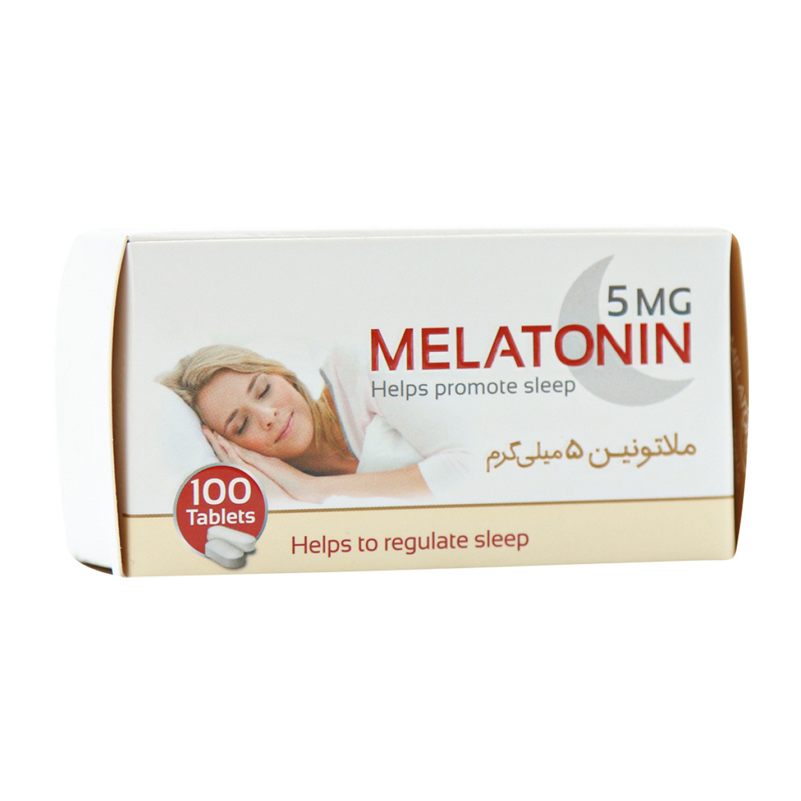 قرص ملاتونین 5 میلی گرم بسته 100 عددی