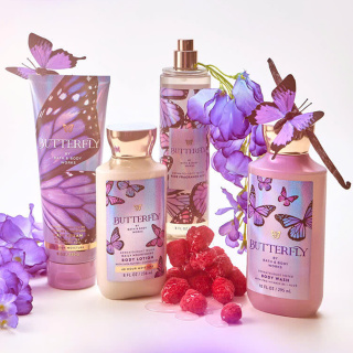 لوسیون مرطوب کننده بدن مدل Butterfly با رایحه گل های لطیف و میوه ای حجم 236 میلی لیتر بث اند بادی ورکس - 04