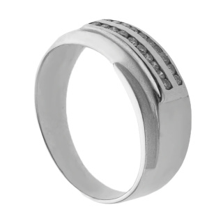 حلقه طلا 18 عیار زنانه مدل SR0510 مهر گالری - 01