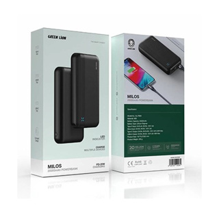 پاوربانک 20000 میلی آمپر مدل POWER BANK MILOS PB84 گرین لاین - 01