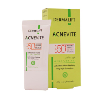 فلوئید ضد آفتاب مدل Acnevite مناسب پوست چرب و آکنه حجم 40 میلی لیتر درمالیفت - 01