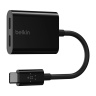مبدل 1 به 2 USB-C مدل F7U081btBLK طول 14سانتی متر بلکین