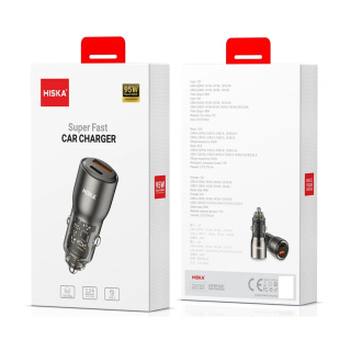 شارژر فندکی 95 وات مدل HCC-329 هیسکا - 01