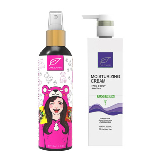 پک 2 عددی بادی اسپلش زنانه مدل Gummy Bear حجم 210 میلی لیتر و کرم آبرسان مدل Aloevera حجم 300 میلی لیتر دکتر تافی