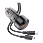 شارژر فندکی تایپ سی به لایتنینگ مدل KSC-1176