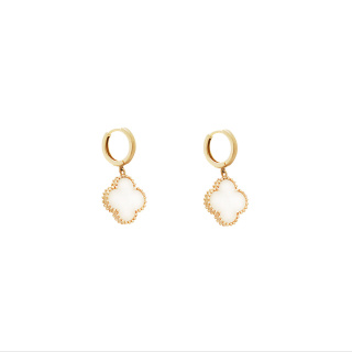 گوشواره 18 عیار طرح ونکلیف صدف بزرگ جدید کلیپسی