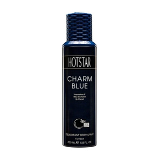 اسپری دئودورانت مردانه هات استار مدل Charm Blue حجم 200 میلی لیتر