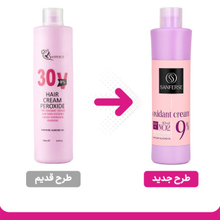 کرم اکسیدان 9% حجم 1000 میلی لیتر سانفرس - 01