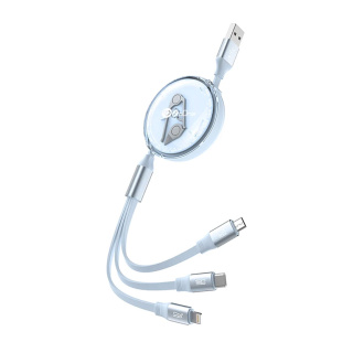 کابل تبدیل USB به USB-C و microUSB و لایتنینگ مدل PCC118R پرووان