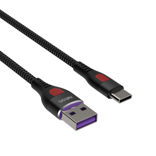 کابل شارژ USB به Type-C هترون مدل HC303HB - 01