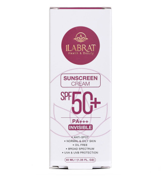 ضد آفتاب بی رنگ با SPF50 مناسب پوست چرب و نرمال حجم 40 میلی لیتر ایلابرت - 02