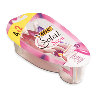 خودتراش سه تیغه مدل Soleil Scent بلیستر (4+2) عددی بیک - 01