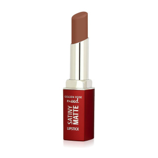 رژ لب جامد گلدن رز مدل Satiny Matte - 01