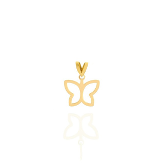 پلاک طلا 18 عیار مدل پروانه N3280