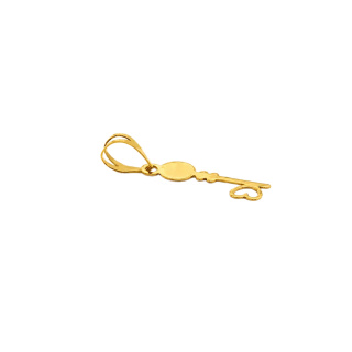 آویز گردنبند طلا 18 عیار زنانه طرح کلید کد MM2345 - 01