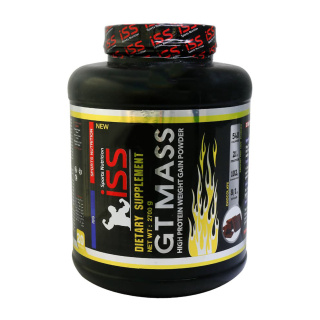 پودر مکمل افزایش وزن مدل GT MASS با طعم شکلات وزن 2700 گرم آی اس اس